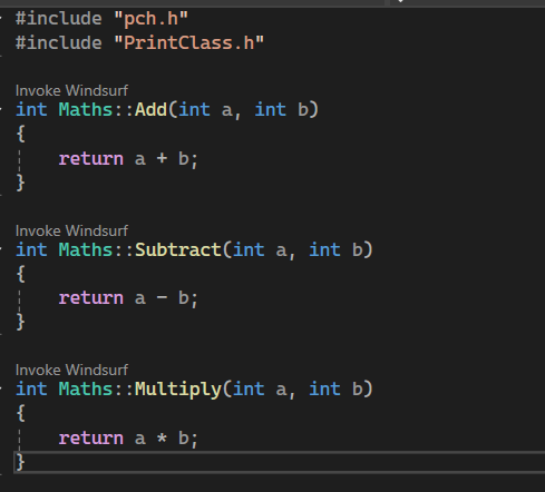C++ Class Definition